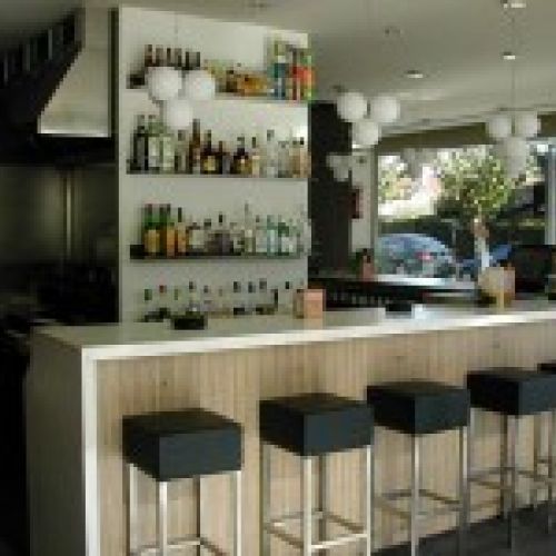 Interior local restaurant